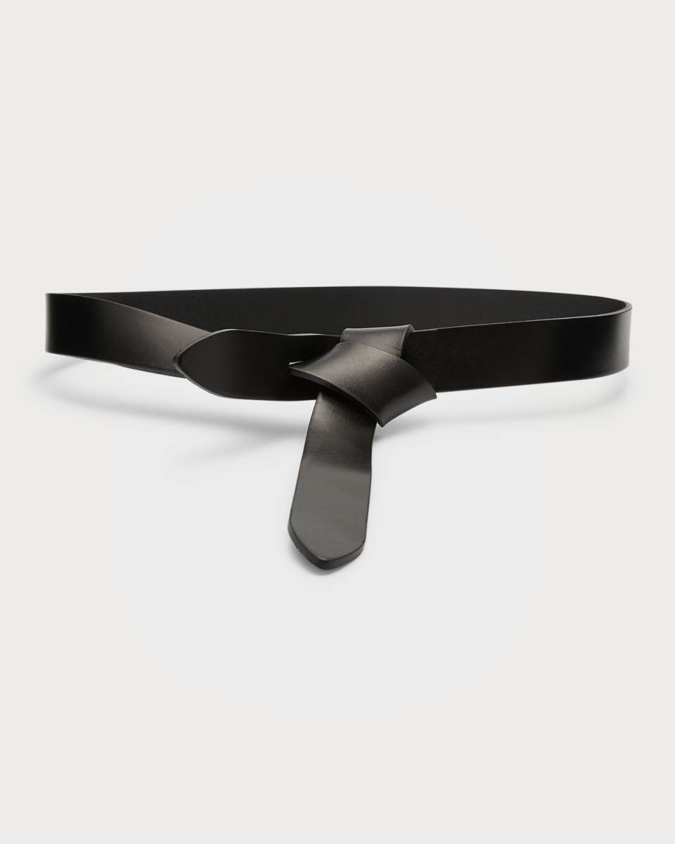 Lecce Leather Tie Belt